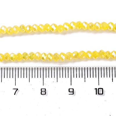 Baking Electroplate Glass Beads Strands X-DGLA-A039-J4mm-B23-1