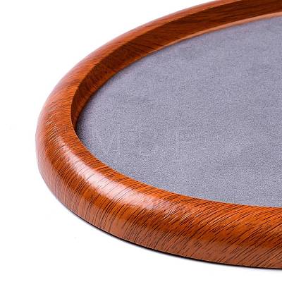 Oval Wood Pesentation Jewelry Display Tray ODIS-P008-21A-1