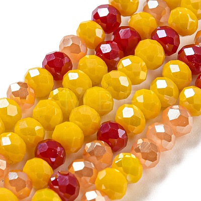 Glass Beads Strands EGLA-A034-M4mm-22-1