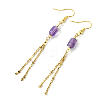 304 Stainless Steel Dangle Tassel Earring for Women EJEW-JE07184-1