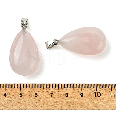 Natural Rose Quartz Pendants GG-K002-09C-1
