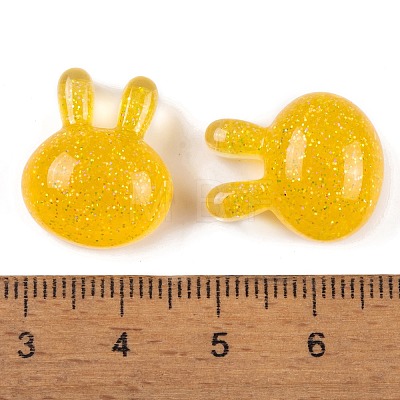 Transparent Epoxy Resin Bunny Decoden Cabochons CRES-P035-03C-1