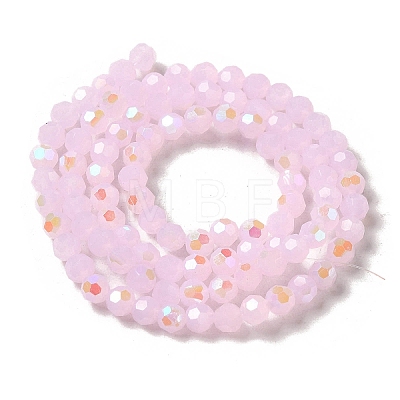 Imitation Jade Glass Beads Strands X-EGLA-A035-J4mm-L02-1