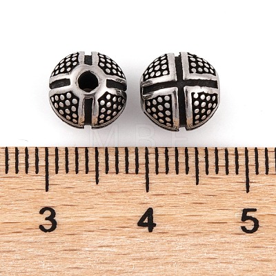 304 Stainless Steel Beads STAS-G334-02AS-1