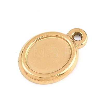304 Stainless Steel Pendant Cabochon Settings STAS-D264-08D-G-1