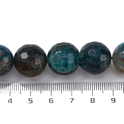 Natural Dragon Veins Agate(Dyed & Heated) Beads Strands G-K390-A01-01-1