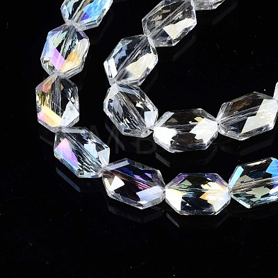 Electroplate Glass Beads Strands EGLA-S194-16A-1