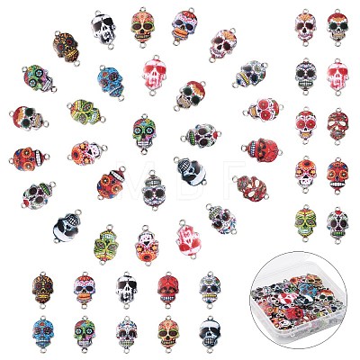 40Pcs 20 Styles Cinco de Mayo Alloy Enamel Connector Charms ENAM-CJ0004-86-1