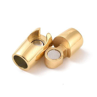 Ion Plating(IP) 304 Stainless Steel Magnetic Clasps with Glue-in Ends STAS-G276-31G-1
