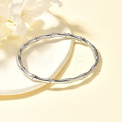 304 Stainless Steel Bamboo Joint Hinged Bangle JB757A-1