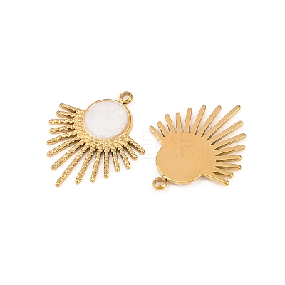 304 Stainless Steel Enamel Pendants STAS-K293-28G-01-1