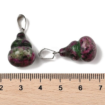 Dyed Natural Marble Pendants G-B127-03P-11-1