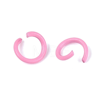 Spray Painted Iron Open Jump Rings IFIN-T017-04C-11-1