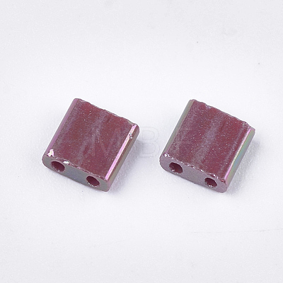 2-Hole Opaque Glass Seed Beads SEED-S023-28C-04-1