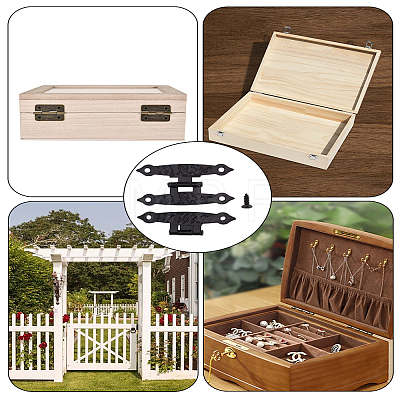 6 Boxs Iron Box Hinges IFIN-LP0001-62-1