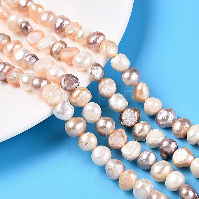 Natural Cultured Freshwater Pearl Beads Strands PEAR-N014-08E-01-1