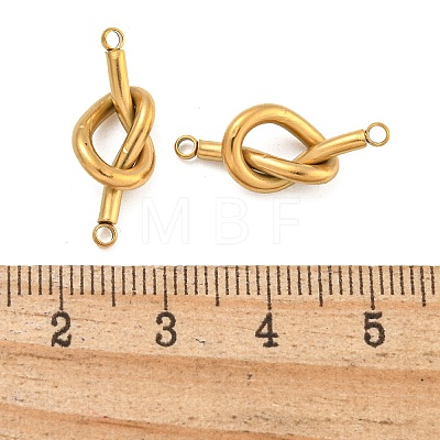 304 Stainless Steel Knot Links Connector Charms STAS-K290-02G-1