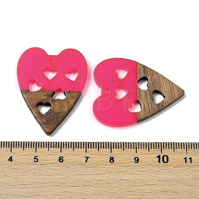 Resin and Walnut Pendants WOOD-I013-03B-1