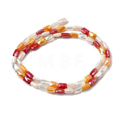 Electroplate Glass Beads Strands EGLA-D300-05-06-1
