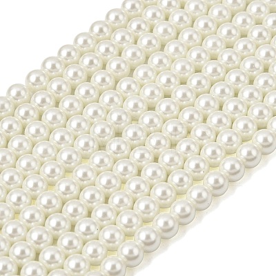 Eco-Friendly Dyed Glass Pearl Beads Strands HY-A008-6mm-RB002-1
