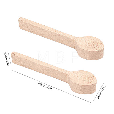Gorgecraft Wood Carving Spoon AJEW-GF0001-38-1
