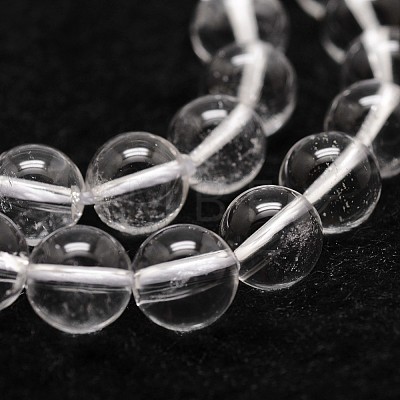 Natural Quartz Crystal Bead Strands G-G735-21-8mm-A-1