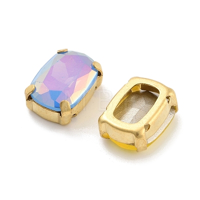 Rectangle Opal Sew On Rhinestones RGLA-G024-03A-G-1