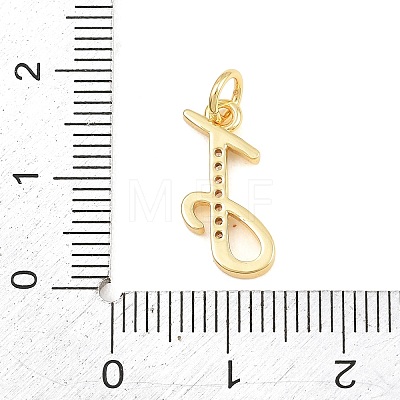 Brass Micro Pave Clear Cubic Zirconia Pendants CU-CBA7939-01T-G-1