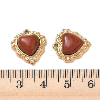 Natural Red Jasper Pendants STAS-P453-12G-01-1