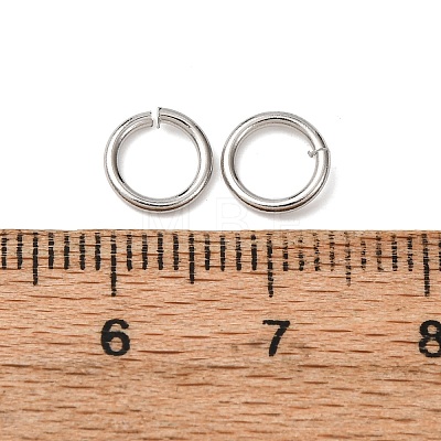 Tarnish Resistant 304 Stainless Steel Open Jump Rings STAS-N015-10-7x1mm-1
