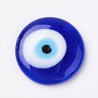 Handmade Lampwork Evil Eye Cabochons LAMP-E106-03A-1