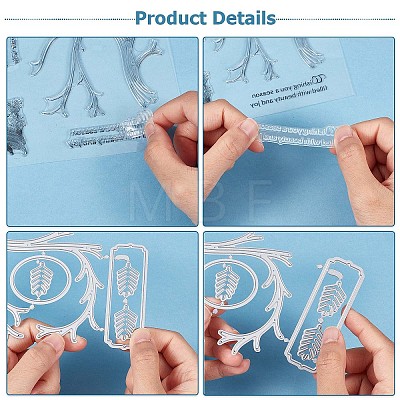 Gorgecraft 1 Sheet Silicone Clear Stamps DIY-GF0007-03-1