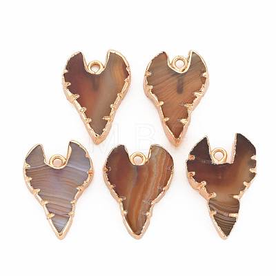 Natural Agate Pendants G-N326-122D-1