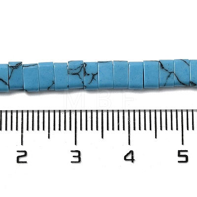 Synthetic Turquoise Beads Strands G-Z045-A23-01-1