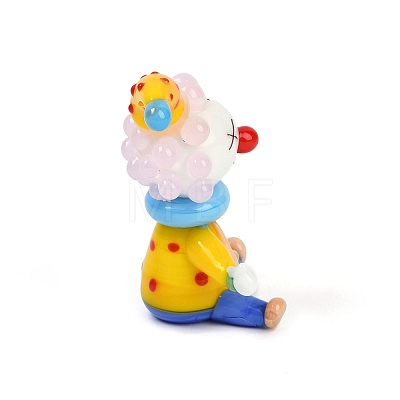 Handmade Lampwork Clown Display Decorations LAMP-Q005-12L-1