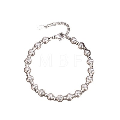 Brass Round Beaded Bracelets for Women WG861DA-01-1