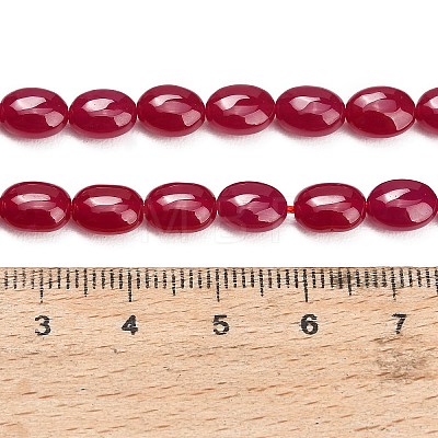 Lab Grown Red Corundum Beads Strands GG-CBAC488-02C-1