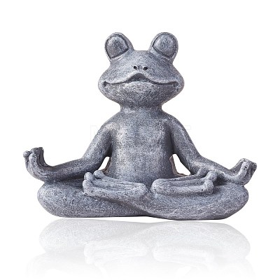 Resin Imitation Stone Frog Garden Decor JX173A-1