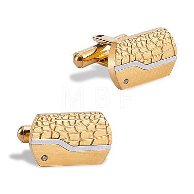 1 Pair Stainless Steel Cufflinks AJEW-AR0005-64-1