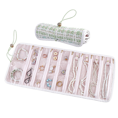 Polyester Jewelry Rolls for Rings Earrings Necklaces AJEW-WH0410-354B-1