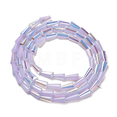 Baking Painted Glass Beads Strands DGLA-D001-03B-1