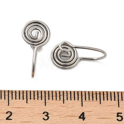 316 Surgical Stainless Steel Clip on Nose Rings STAS-P336-09A-P-1