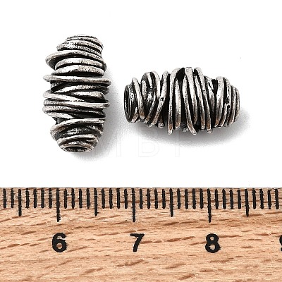 Vortex Spiral Brass Beads KK-Z137-18AS-1