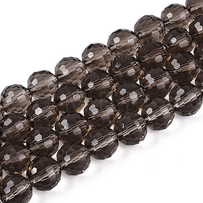 Transparent Glass Bead Strands GLAA-R095-8mm-37-1