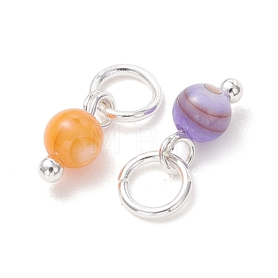 Dyed Natural Freshwater Shell Pendants PALLOY-JF05441-03-1
