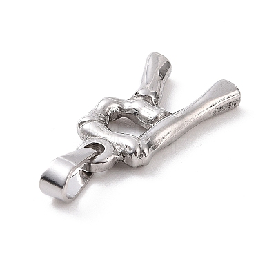 Non-Tarnish 304 Stainless Steel Pendants STAS-F235-01P-1