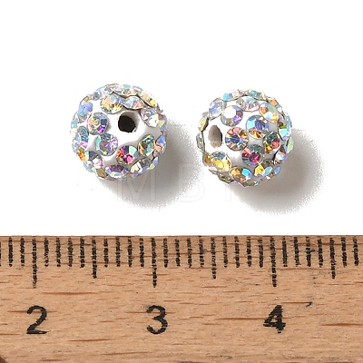 Pave Disco Ball Beads RB-H258-8MM-101-A-1