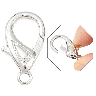 Tibetan Style Alloy Lobster Claw Clasps PALLOY-O027-P01-1