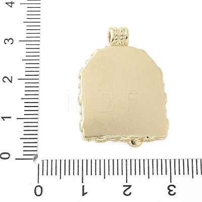 Brass Enamel Pendants KK-F886-01G-06-1