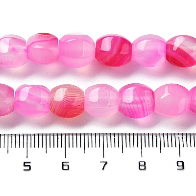 Natural Banded Agate Beads Strands G-G172-02B-1